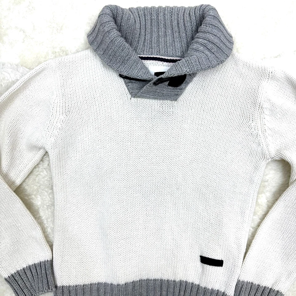 Shawl Neck Boys Cotton Sweater with Toggle Button NWT Sze 6 - Image 3 of 4