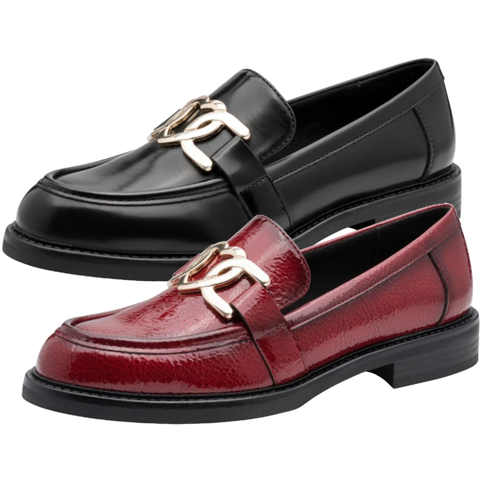 MARCO TOZZI Damen Slipper Loafer mit herzförmiger Zierschnalle 2-24307-47 - Bild 1 von 1