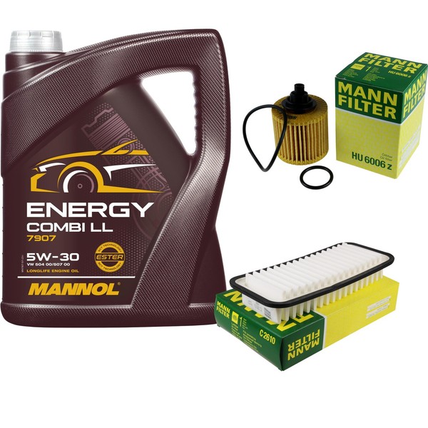 Mann Inspektionspaket Mannol Energy 5W-30 FüR Daihatsu Sirion 1.0 Subaru Justy-image