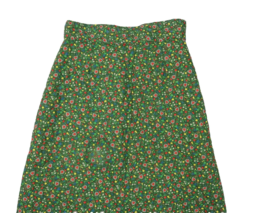 Maxi Falda Larga Acolchada Floral De Colección Años 70 Para Mujer 6 Pequeña Cottage Core Prairie Foto 3 de 4