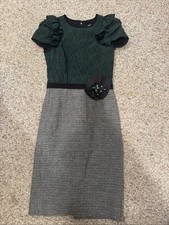 Dolce & Gabbana Black and Green Dress Women's Size 38