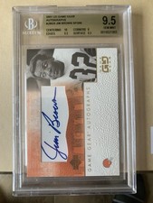 2001 UD Game Gear Jim Brown Autograph BGS 9.5