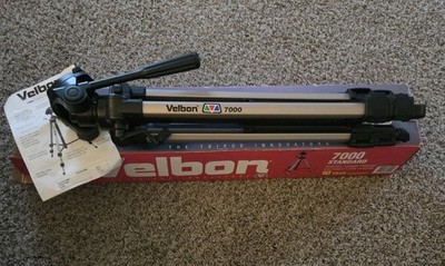 Velbon DV-7000 Camera/Video Aluminium Tripod Three Way Pan Head 