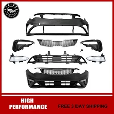 For 2019 2020 Kia Optima Complete Front Bumper Cover Kit W/ Grille & Turn Lamp