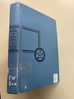 Black Jack by Max Brand HC 1970