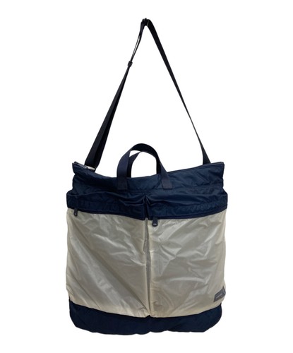 Yoshida Porter x BEAMS Helmet bag 2Way Navy x White From Japan - Picture 8 of 24