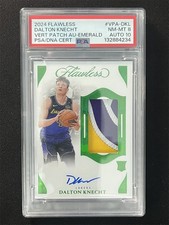 4/5 JSY# 1/1 2024-25 Flawless Dalton Knecht Emerald RC Patch RPA PSA 10 Auto