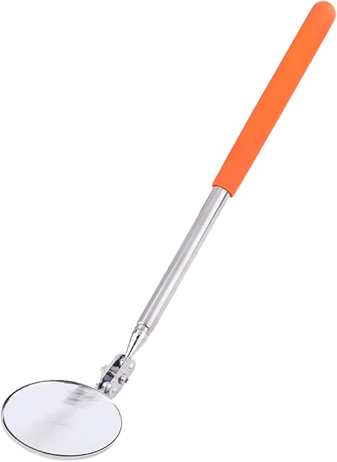 Telescopic Inspection Mirror, Portable round 360 Degree Rotating Inspection Mirr