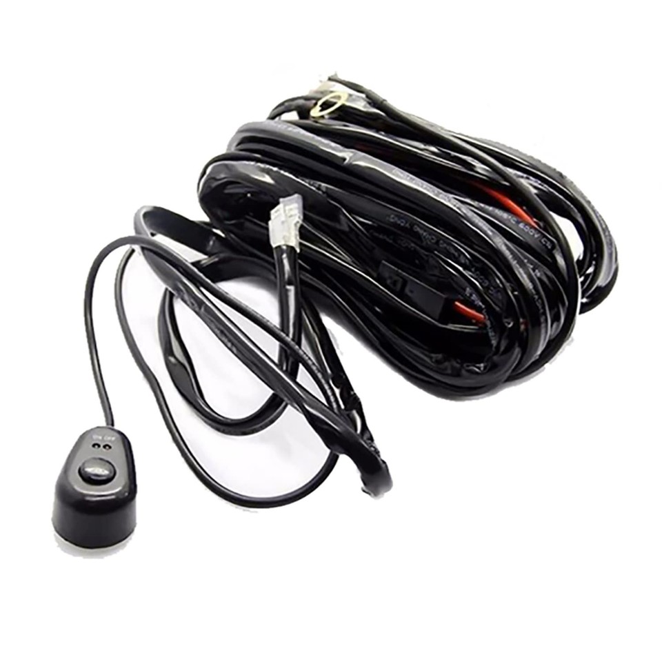 Fog Light Wiring Harness Kit 12V 40A LED ON/OFF Switch Relay Harness ...