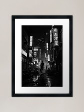 Monochrome Cityscape Framed Art Pri Framed Wall Art Poster Canvas Print Picture