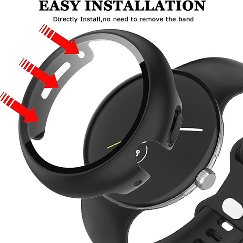 Tempered Glass and Protective Case for Google Pixel Watch 2 - Picture 3 of 17