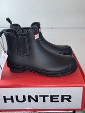 HUNTER Women's Original Waterproof Chelsea Rubber Pull-On Boot Size 11