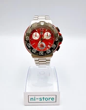 TAG HEUER CAC1112 Formula 1 one F1 Chronograph Qz Watch Red 6.5in - Rank B+