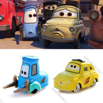 2-Pack Set Cars Movie - Guido & Luigi Business Partner and Best Friend Alloy Car