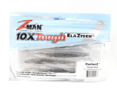 Zman Soft K�der DarterZ 6 Zoll 5/Pack Smoky Shad (1478)