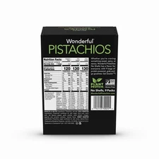 Wonderful Pistachios, No Shells Variety Pack Nuts, 0.75 Ounce Bags (Pack of 9)