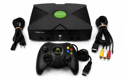 Original Xbox Console Bundle OEM Duke Controller Clock Cap Removed Refurbished