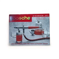 Vintage Paasche VL Double Action Air Brush Set  - Made in USA