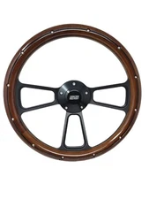 1969-1994 Chevrolet Impala, Caprice Wood Steering Wheel, "SS" Horn + Adapter Kit