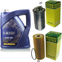 MANN-FILTER Inspektionspaket 5L Mannol Classic 10W-40 FüR Seat Toledo Ii 1.9