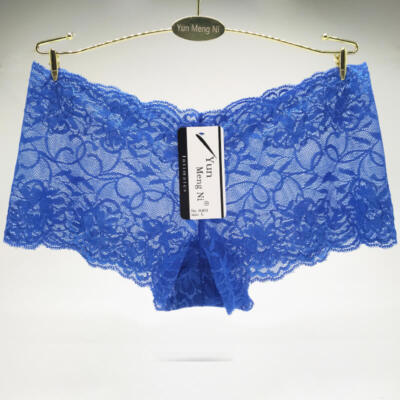 Womens Lace French Knickers Boy Shorts Soft Sexy See-Thru Airy Lightweight S M L