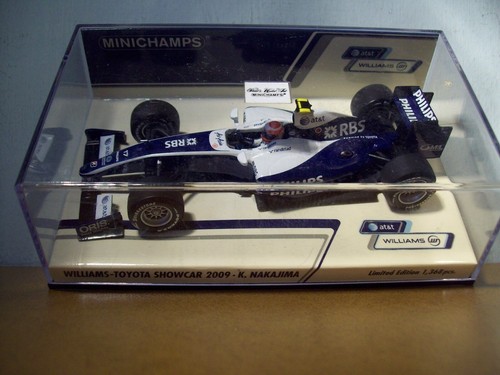 1/43 MINICHAMPS 400 090087 WILLIAMS TOYOTA 2009 SHOWCAR KASUKI NAKAJIMA - Picture 1 of 4