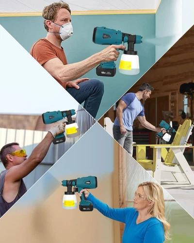 1000ML Elektrische Spritzpistole für Makita 18V Li-Ion Akku Akku Farbsprühgerät - Bild 7 von 22