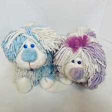 Fluppy Dogs Kenner Blu Urple Disney Plush Lot 2 1986 Vintage