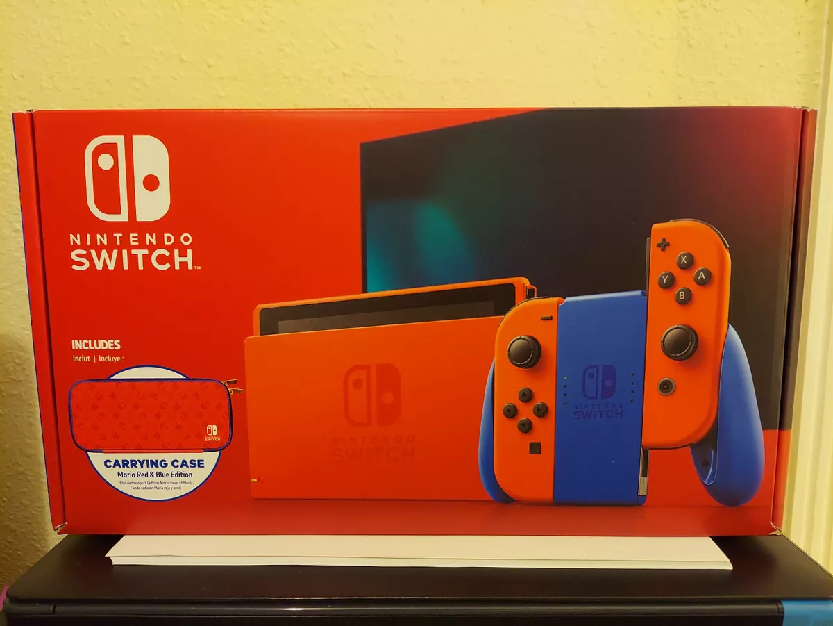  Nintendo Switch - Mario Red & Blue Edition - Switch : Video  Games