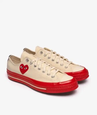 Converse Comme des Garçons PlayChuck 70 OX Red Sole A01796C - Mens