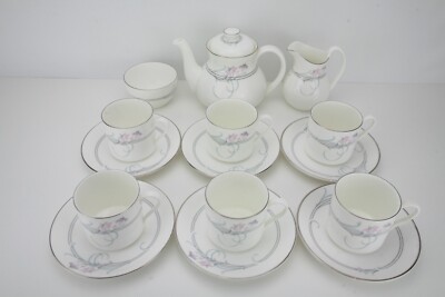 Vintage (1986-) makelloses Royal Doulton Allegro Expresso Kaffeeservice (6), 15-teilig