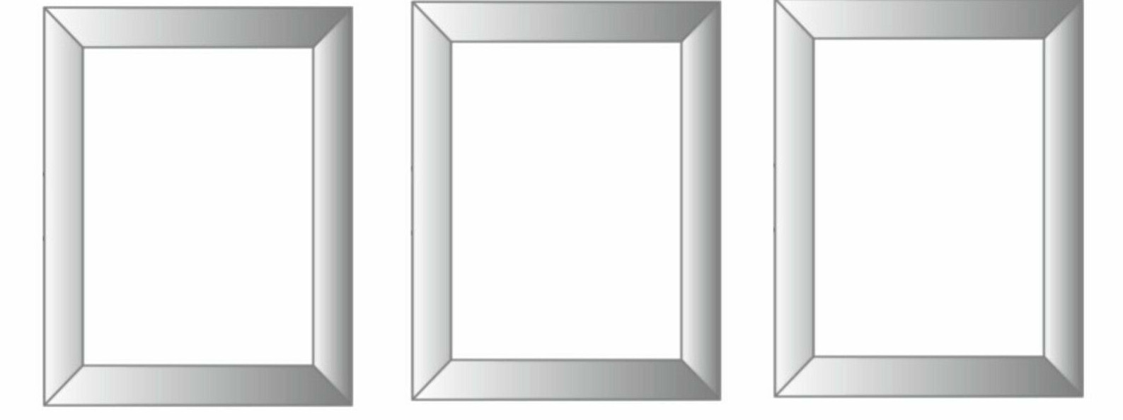 1/3/6/12 Silver Styrene Photo Picture Poster Frames Bulk Buy Wall Mount