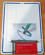 Dry Erase Boards Boone 9" x 12" with Marker  New
