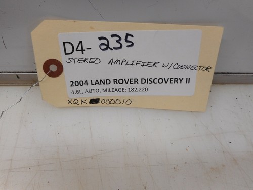 2004 LAND ROVER DISCOVERY II STEREO AMPLIFIER W/ CONNECTOR XQK000010 - Picture 5 of 6