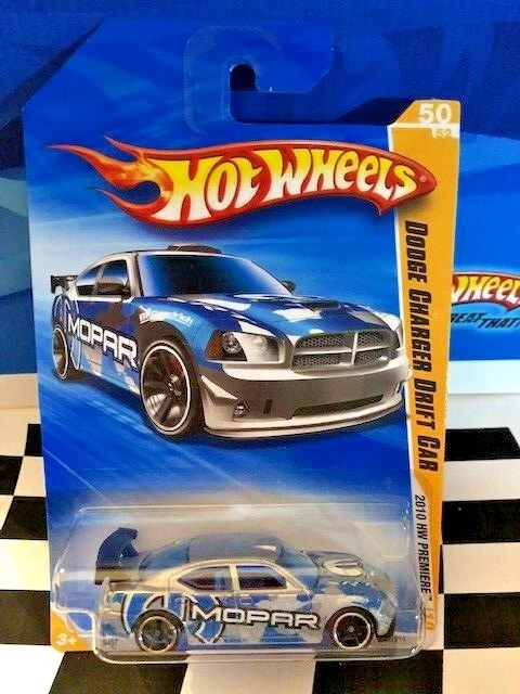Carrinho Hot Wheels 2010 Dodge Charger Drift Car series 50/52 050/214 R6457 escala 1/64 - Arte em Miniaturas