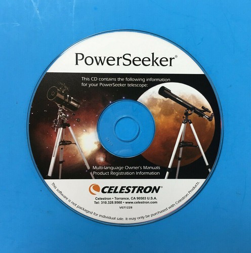 CD manual e instructivo del telescopio Celestron PowerSeeker + cosas extra gratis - Imagen 2 de 2