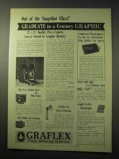 1950 Graflex Century Graphic Camera Ad - Out of Class 