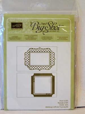 Stampin Up FUN FRAMES Textured impressions Embossing Folder BigShot ...