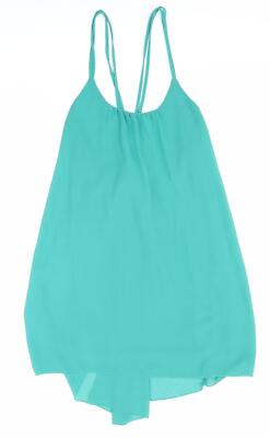 Moo Damen Tank grün Polyestermischung Größe XL