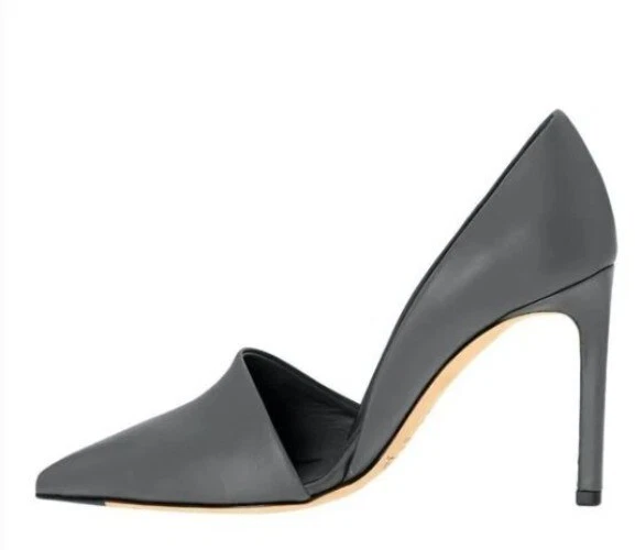 Zapatos de salón de cuero VINCE Cosette punta d'Orsay gris grafito 9M EUR 40 $350 Foto 4 de 4