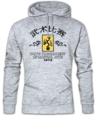 Han's Tournament I Hoodie Kapuzenpullover Mann Bruce Turnier Lee Todeskralle
