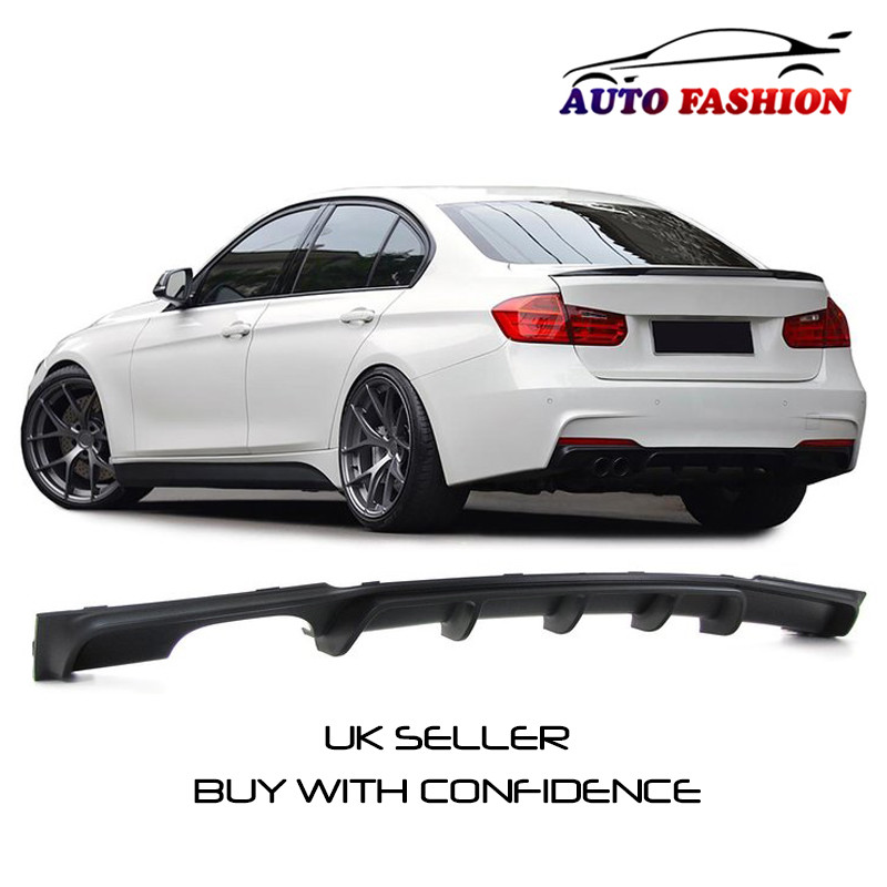 BMW M SPORT PERFORMANCE REAR BUMPER DIFFUSER TWIN EXHAUST 3 SERIES F30 F31 ABS BMW M SPORT PERFORMANCE REAR BUMPER DIFFUSER TWIN EXHAUST 3 SERIES F30 F31 ABS