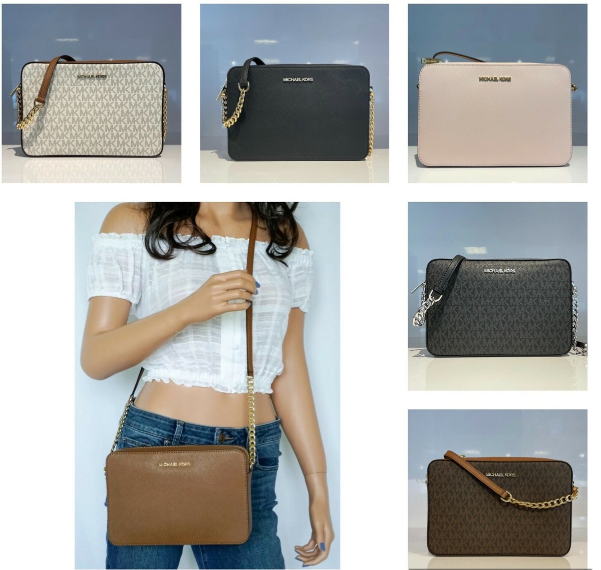 MICHAEL KORS マイケルコース バッグ MICHAEL KORS トートバッグ MK SIGNTURE TOP ZIP TOTE MEDIUM