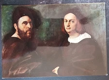postcard art Portrait of Andrea Navagero Agostino Beazzano Raphael painting