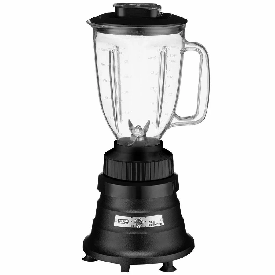 Waring Bar Blender BB255K Plastic & Cast Iron 260W Dual Speed Capacity - 1.3Ltr