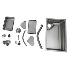 Kitchen Sink Kit without Faucet Hole 27.2 16.9 8.5in