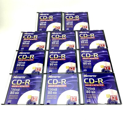 Memorex CD-R 700MB 80 Min High Capacity Recordable Compact Disc