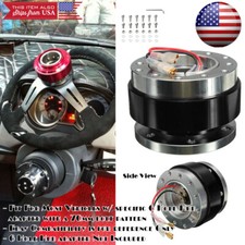Ball Bearing Black Steering Wheel Quick Release Extension Hub For Toyota Lexus