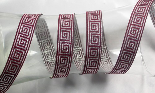Griechischer Schlüssel Jacquardband 3/4" (20 mm) - wendbar *Farben* 5 Meter & höher - Bild 19 von 20