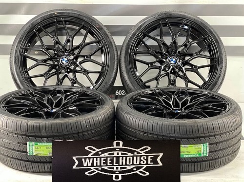 M Comp Rims 20x8.5 20x9.5 BMW GLOSS BLACK COMP WHEELS 5x120 RIMS TIRES 2 3 4 5 M2 ...